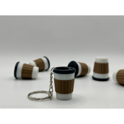 Mini Kahve Bardağı Anahtarlık 50 Adet